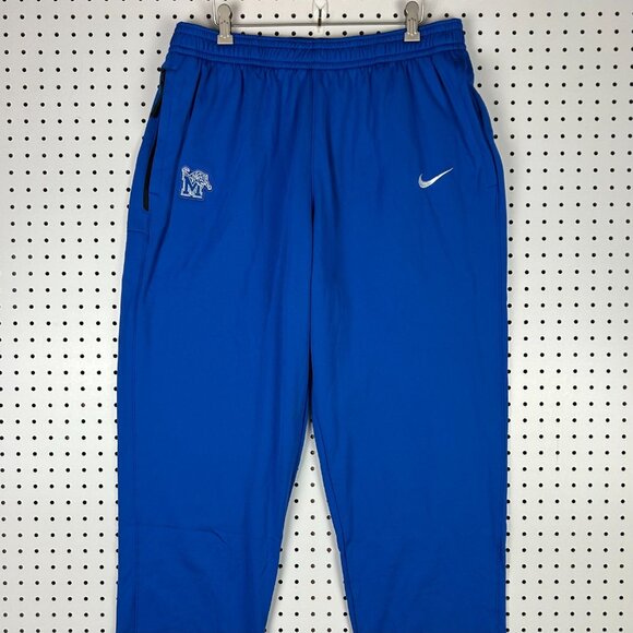 Nike Memphis Tigers Sweatpants XXL Blue Basketball Warm Up On Court Penny - Picture 2 of 6